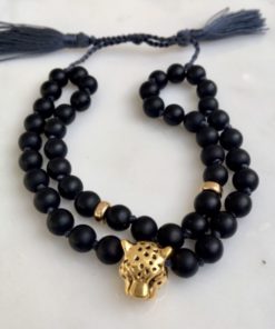 Image of Onyx Leopard double bracelet