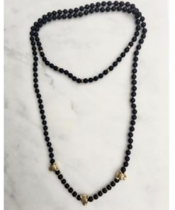 Image of Onyx Leopard Double Necklace